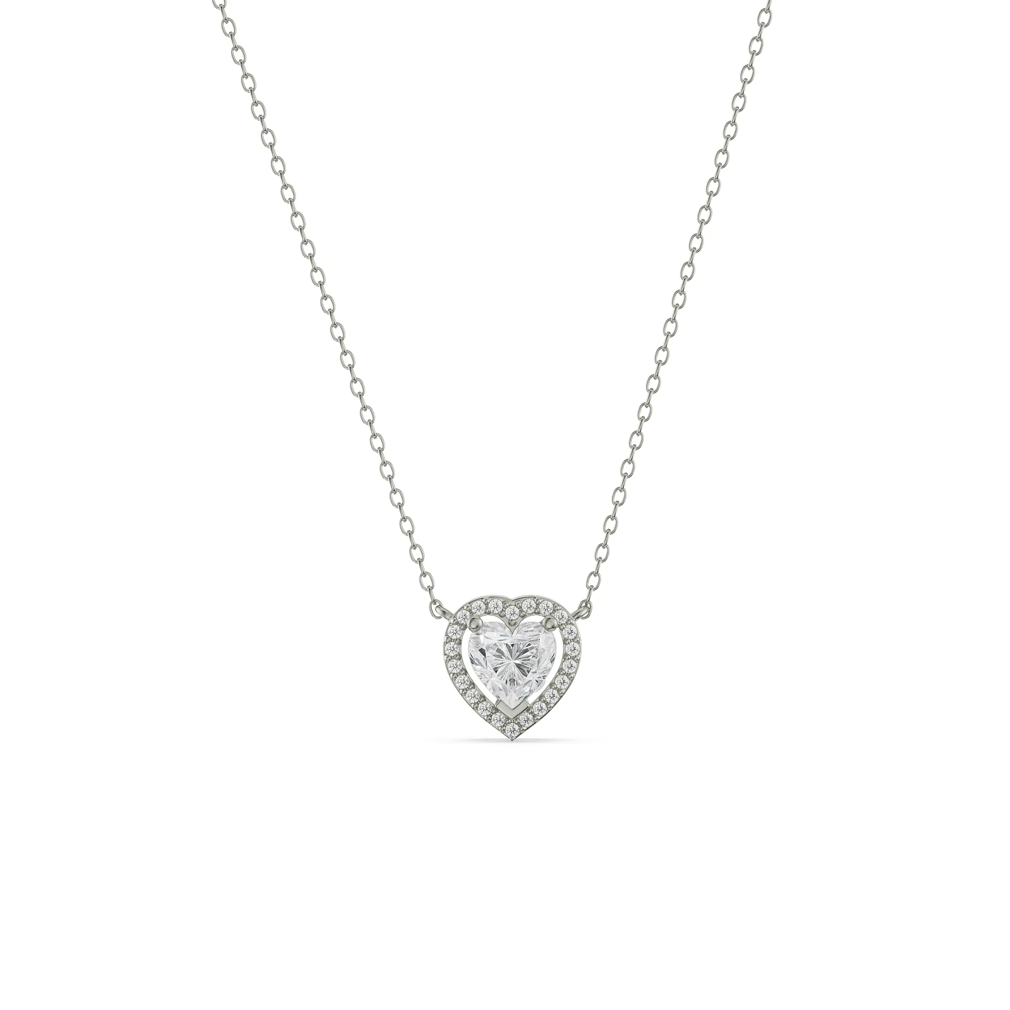 Solitaire Heart Necklace